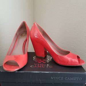 Vince Camuto Orange Peep-Toe Shoe